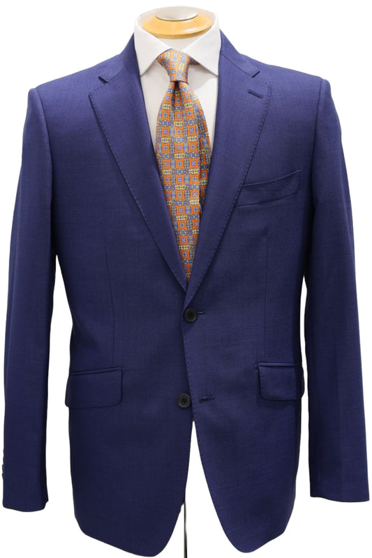 Solid Cobalt Super 130s Wool Suit
