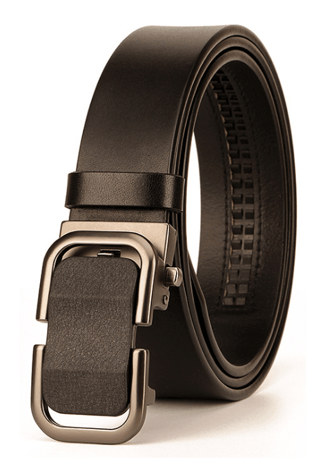 Black Leather Dress Belts (Three Variations) - Just White Shirts