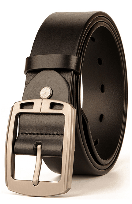 Casual Matt Finish Leather Belt - Just White Shirts