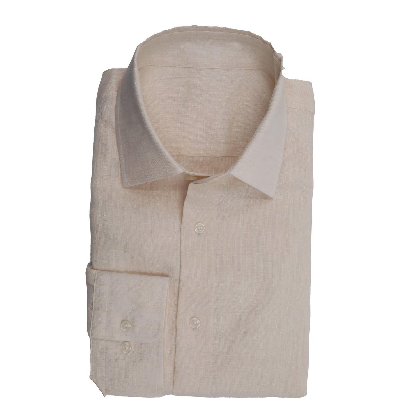 Linen Sports Shirt Beige - Just White Shirts