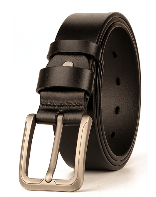 Matt Finish Casual Leather Belt - Just White Shirts