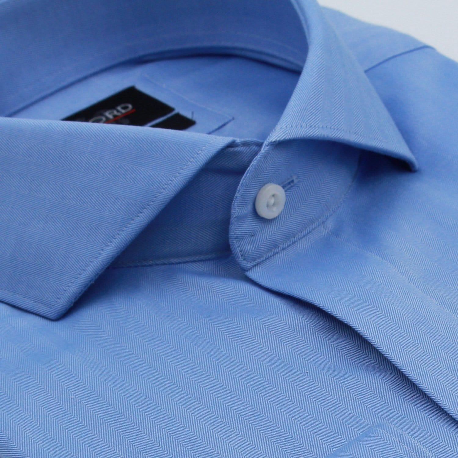 Pre Order French Blue Men's Dress Shirt | Twil Fabric | JWS JWS BESPOKE Pre Order French Blue Men's Dress Shirt | Twil Fabric | JWS JWS BESPOKE