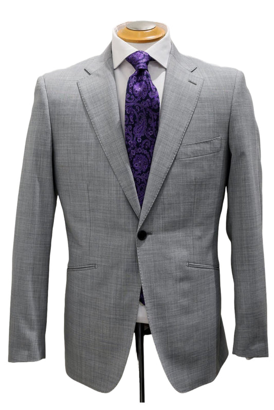 Light Grey Wool Blend Suit