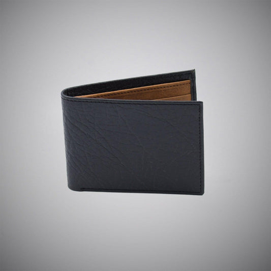 Black Connolly Embossed Calf Leather Wallet With Tan Suede Interior - Just White Shirts