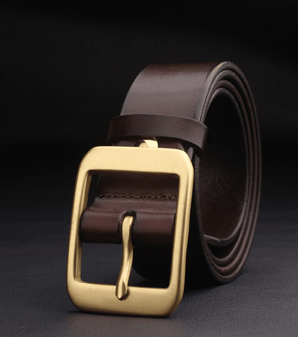 Classy Matt Finish Casual Leather Belts - Just White Shirts