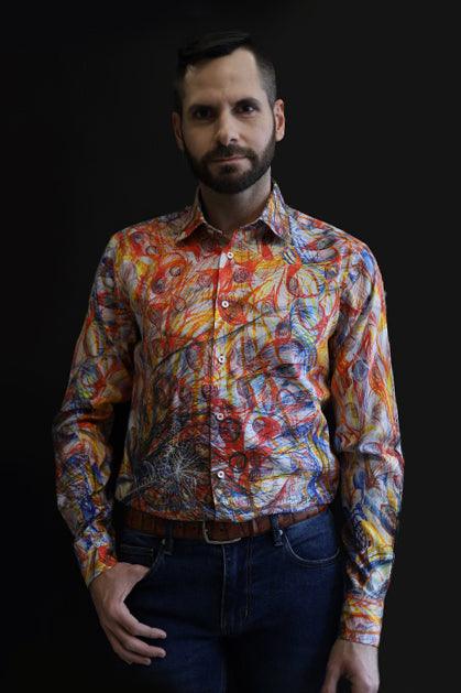 THE EYE OF THE LORD BY GEORGIANA HOUGHTON PRINTED SHIRT - Just White Shirts